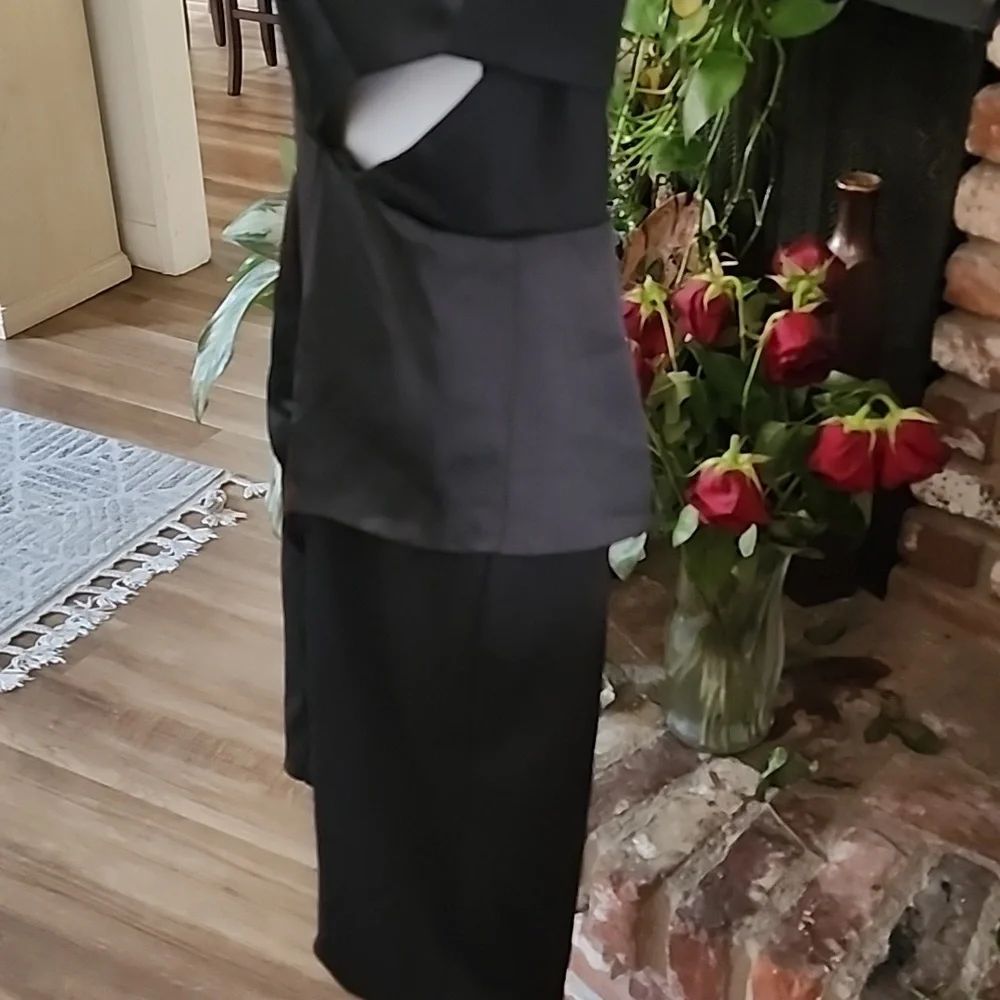 Marciano Black Peplum Backless Dress - Picture 5 of 8